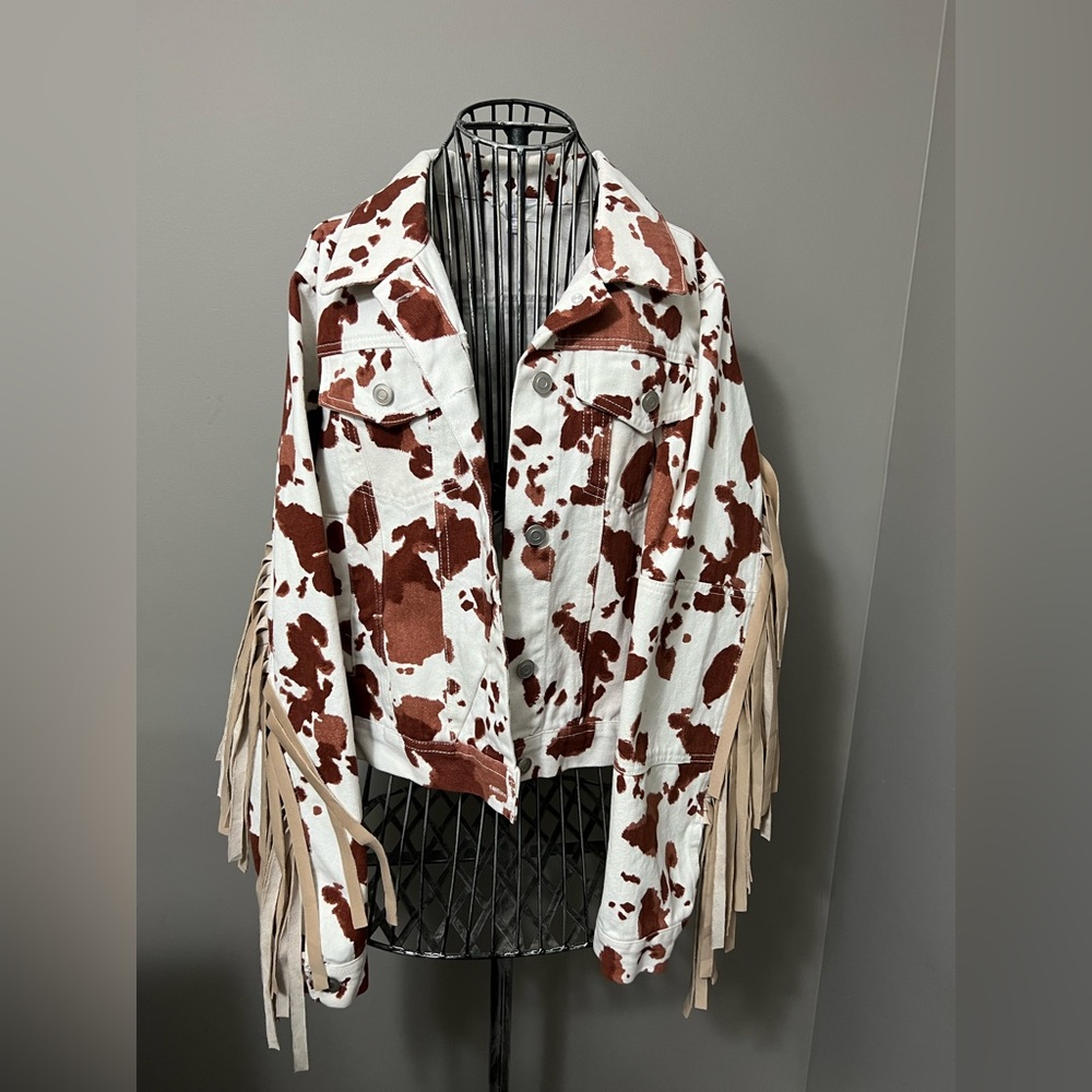 Peach Love by Buckle Cow/Fringe Jacket